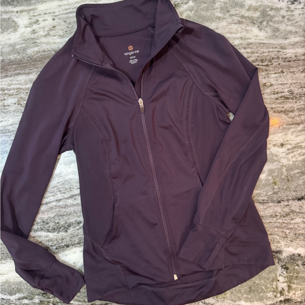 Tangerine Deep Purple Women's Zip Up Jacket